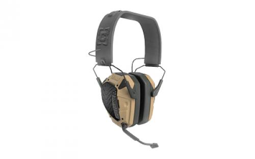 Caldwell E-Max Comms, Hearing Protection, Ambidextrous Boom Microphone, Bluetooth Connectivity, Olive Drab Green and Black 1136235