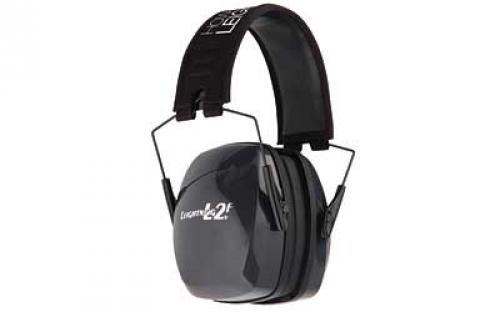 Howard Leight Leightning L2F Earmuff, Black, NRR 27, Folding R-01525