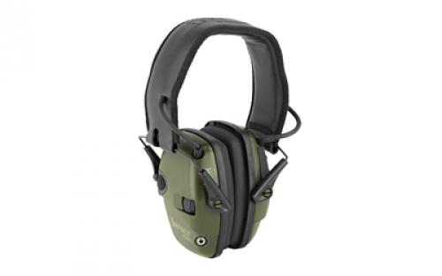 Howard Leight Impact Sport, Electronic Earmuff, Folding, OD Green R-01526