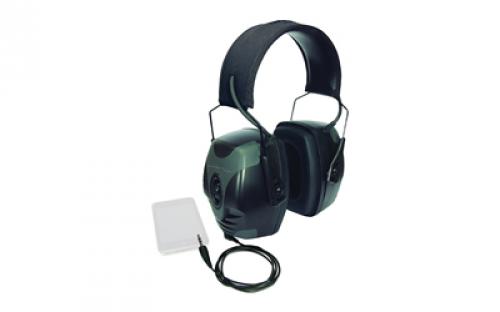 Howard Leight Impact Pro Earmuff, Black, Electric, NRR 30, AUX Cord R-01902