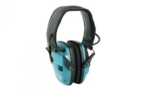 Howard Leight Impact Sport, Electronic Earmuff, Folding, Teal R-02521