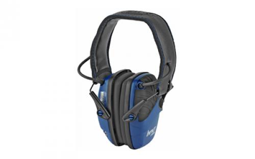 Howard Leight Impact Sport, Electronic Earmuff, Folding, Real Blue Finish R-02529