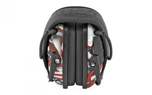 Howard Leight Impact Sport, Electronic Earmuff, Folding, One Nation One Flag Finish R-02530