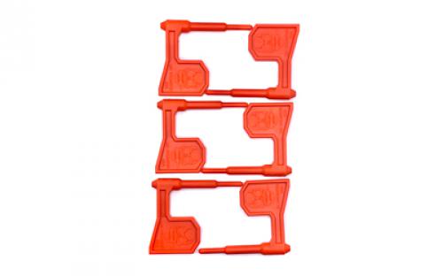 LBE Unlimited Chamber Flag, For Rifles, Plastic Construction, Orange, Pack of 6 CSFLG-RFL