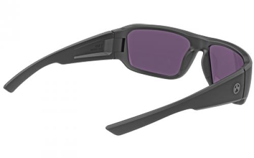 Magpul Industries Rift Eyewear, Polarized, Black Frame, Violet Lens/Green Mirror MAG1126-1-001-4050