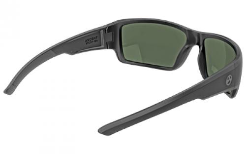 Magpul Industries Ascent Eyewear, Polarized, Black Frame, Gray/Green Lens MAG1132-1-001-1900