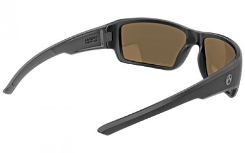 Magpul Industries Ascent Eyewear, Polarized, Black Frame, Bronze Lens, Blue Mirror MAG1132-1-001-2020