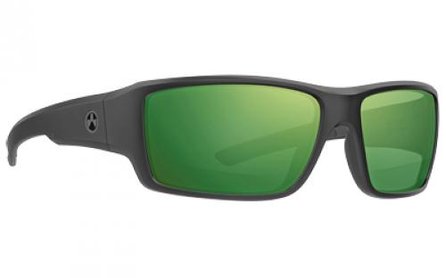 Magpul Industries Ascent Eyewear, Polarized, Black Frame, Violet Lens, Green Mirror MAG1132-1-001-4050