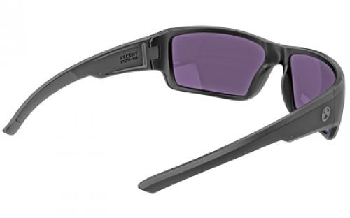 Magpul Industries Ascent Eyewear, Polarized, Black Frame, Violet Lens, Green Mirror MAG1132-1-001-4050