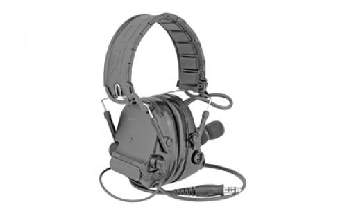 3M/Peltor ComTac V, Electronic Earmuff, Headband, Foldable, Single Lead, Standard Dynamic Mic, NATO Wiring, Black Color MT20H682FB-47 SV