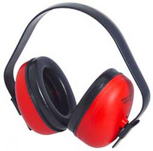 Radians Earmuff, Def-Guard, Red , NRR 23 DF0310HC