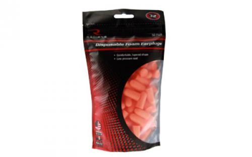 Radians Ear Plugs, Orange, NRR 32, 50 Plugs Per Bag, Resealable Bag FP70BG50