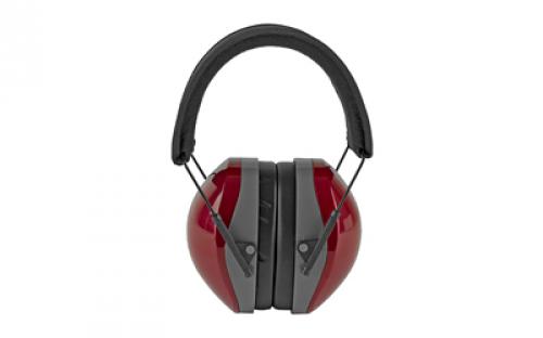 Radians Folding Terminator Earmuff, Red , NRR 29 TR0360CS