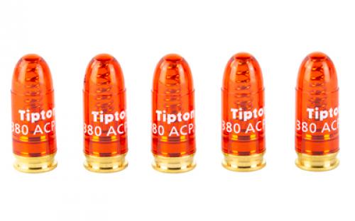 Tipton Snap Caps, Translucent Red, 380ACP, 5-Pack 337377