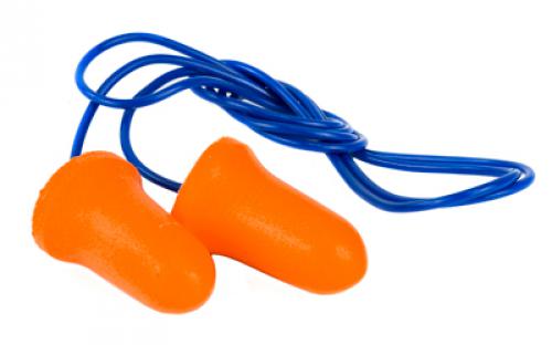 Walker's Corded Ear Plug, Foam, Orange, Tub Contains 50 (2) Plug Pairs GWP-CORDPLGBKT