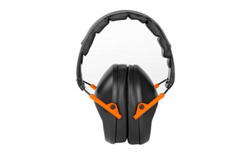 Walker's Passive, Folding Earmuff, Black/Orange, 1 Pair GWP-FPM1-BKO