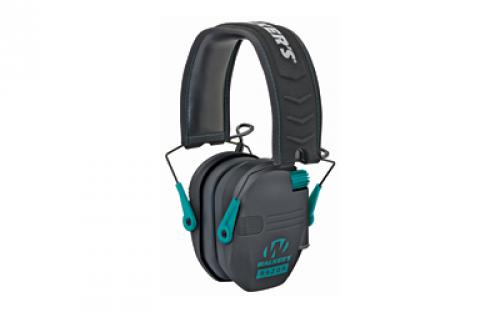 Walker's Razor, Electronic Earmuff, Black/Teal, 1 Pair GWP-RSEM-TL