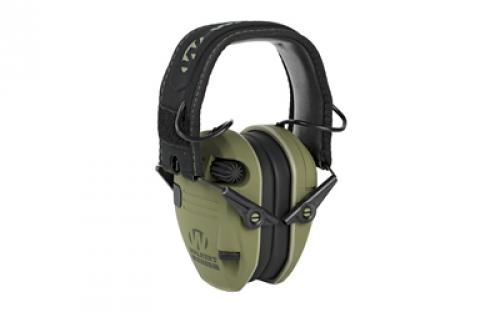 Walker's Razor, Electronic Earmuff, OD Green, 1 Pair, (2) Morale Patches Included GWP-RSEMPAT-ODG