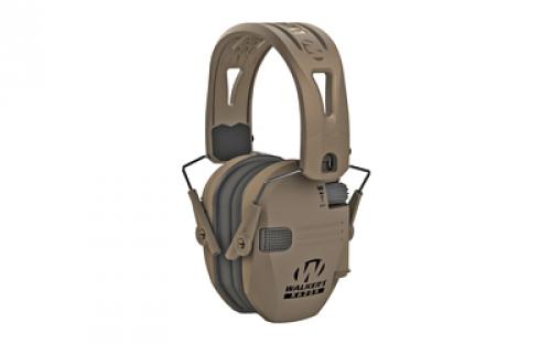 Walker's Razor, FDE Rubber Headband, Electronic Earmuff, Flat Dark Earth GWP-RSEMRH-MFDE