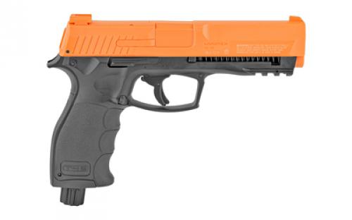 Umarex T4E HDP50, Pepper Ball Air Pistol, .50 Cal, 4" Barrel, Black and Orange Color, 6Rd, Includes 10 Pepper and 10 Rubber Balls 2292131