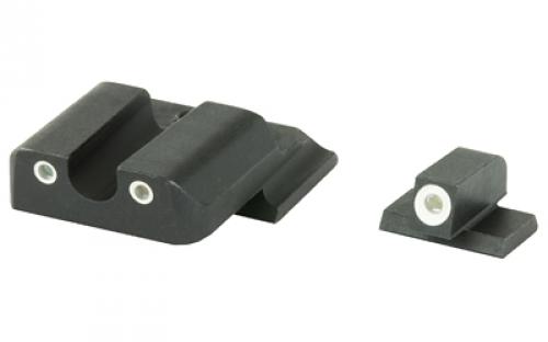 AmeriGlo Classic Series 3 Dot Sights for S&W M&P, Green/Green, Front and Rear Sights SW-145