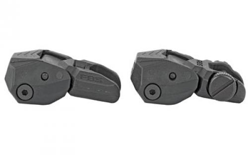 F.A.B. Defense Flip Up Front and Rear Sight Set, Fits Picatinny Rails, Polymer, Black FX-FRBSKIT