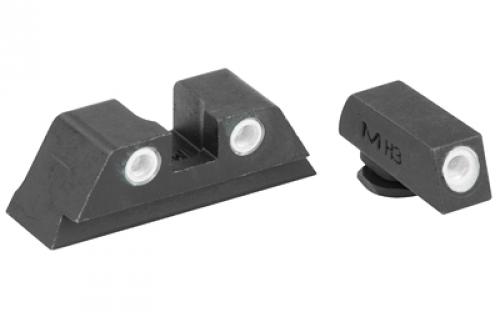 Meprolight Tru-Dot, Sight, Fits Glock 17, 19, 22, 23, Green/Green 0102243101