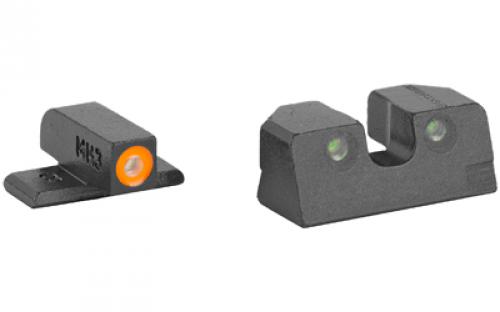 Meprolight Hyper-Bright, Tritium Sight Set, Orange Front/Green Rear, Fits Sig Sauer - All P Series 9MM/357SIG 0401103131