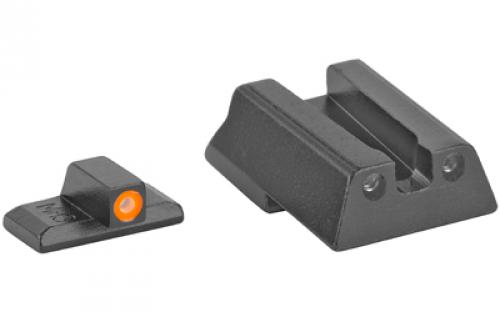 Meprolight Hyper-Bright, Tritium Sight Set, Orange Front/Green Rear, Fits H&K HK45, HK45C, P30, VP9, SFP9 0415453131