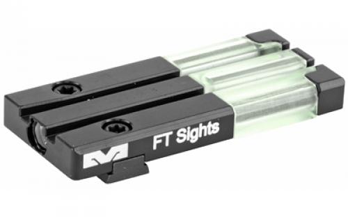 Meprolight Fiber-Tritium Bullseye, Tritium Rear Sight, Green, For Glock - All Models Except 42, 43, 43X, 48 0631013108