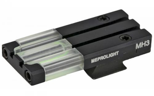 Meprolight Fiber-Tritium Bullseye, Tritium Rear Sight, Green, Fits S&W M&P Shield 0631213108