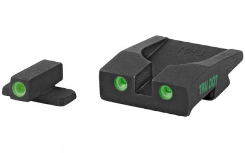 Meprolight Tru-Dot, Fixed Tritium Sights, Green/Green, Fits Springfield XDM 0114203101