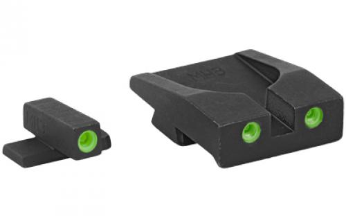 Meprolight Tru-Dot, Fixed Tritium Sights, Green/Green, Fits Springfield XDM 0114203101