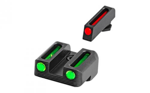 Truglo Brite Site Fiber Optic Red Front 3 Dot Sight, Green Rear Sight, For Glock 42 TG-TG131G3