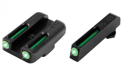 Truglo Brite-Site Tritium/Fiber Optic Sight, Fits Glock 42/43, Green Finish TG-TG131GT1A