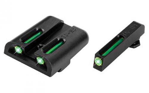 Truglo Brite-Site Tritium/Fiber Optic Sight, Fits Glock 17,17L,19,22,23,24,26,27,33,34,35,38,39, Green TG-TG131GT1