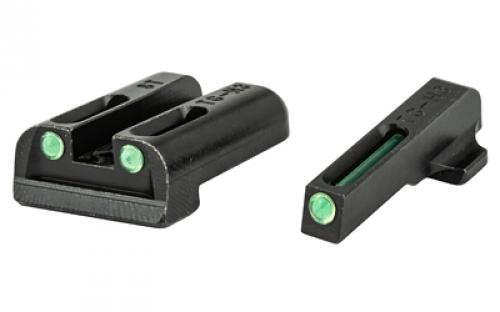 Truglo Brite-Site Tritium/Fiber Optic Sight, Fits Sig #6 Front / #8 Rear, Green TG-TG131ST2