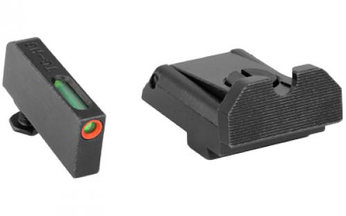 Truglo TFX Pro Brite-Site Day / Night Sight Set For All For Glock Models Except 42 & 43 And M.O.S., U-Notch Rear Sight, Orange Focus Lock Ring Front Sight, Glows In The Dark No Batteries Or Light Exposure Required TG-TG13GLAPC