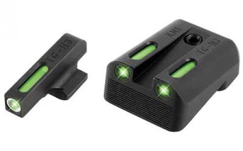 Truglo Brite-Site TFX, Sight, Fits Kimber 1911 models with Fixed Rear Sights (Excluding Micro Series), Tritium/Fiber-Optic, Day/Night Sight, 24/7 Brightness TG-TG13KM1A