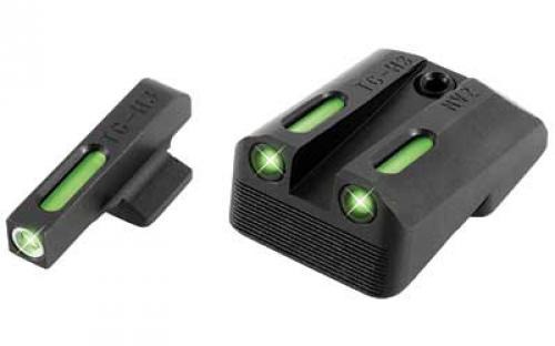 Truglo Brite-Site TFX, Sight, Fits 1911 Officer 3, Tritium/Fiber-Optic, Day/Night Sight, 24/7Brightness TG-TG13NV3A