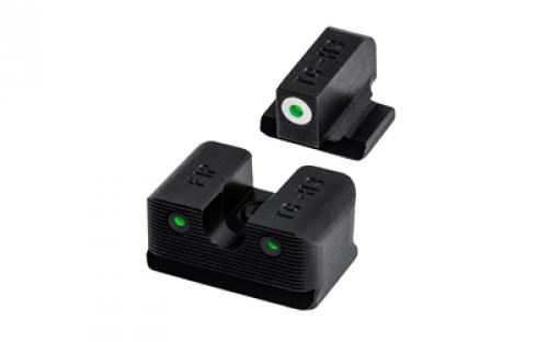 Truglo Tritium Pro, Sight Set, Fits FNX 9, Green Tritium, White Ring on Front Sight TG-TG231F1W