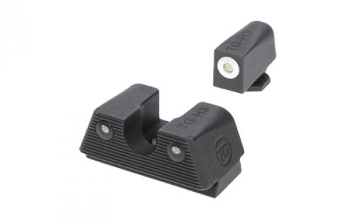 Truglo Tritium X, Sight Set, For Glock, Green Tritium, White Ring on Front Sight TG-TG231G1XW