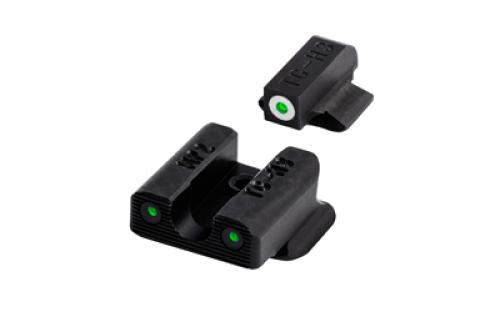 Truglo Tritium Pro, Sight Set, For S&W Bodyguard, Green Tritium, White Ring on Front Sight TG-TG231MP2W