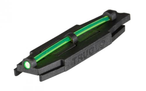 Truglo Glo Dot, Xtreme, Universal Vent Rib Shotgun Sight, Matte Finish, Black Housing, Green Fiber TG-TG90X