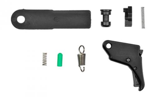 Apex Tactical Specialties Shield Action Enhancement Trigger And Duty Carry Kit For M&P Shield (9/40 only), Kit Includes -  Action Enhancement Trigger, Slave Pin, Fully Machined .45 Sear, Ultimate Striker Block, Striker Block Spring, Talon Tactical Tool, Shield Carry Spring Set, Sear Spring (1/8), Trigger Return Spring, Black Finish 100-051