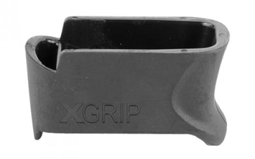 X-GRIP Mag Spacer, Black, Adapts the ETS 9Rd 9MM Magazines for Use in the Glock 43, Compatible with 9Rd ETS Magazines Only XGGL43-9