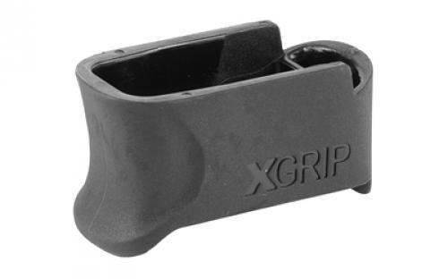 X-GRIP Mag Spacer, Black, Adapts the ETS 9Rd 9MM Magazines for Use in the Glock 43, Compatible with 9Rd ETS Magazines Only XGGL43-9