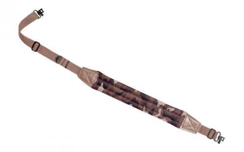 Bulldog Cases DLX Rifle Sling, 1 Wide, Nylon, Throwback Camo, Includes Quick Release Swivels BD810TBC