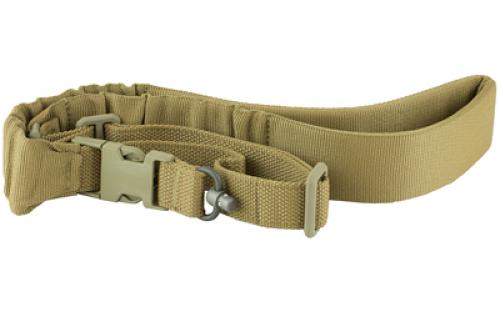 Blue Force Gear UDC Padded Bungee Sling, Single Point, With Push Button Adapter, Coyote Brown UDC-200-BG-PB-CB