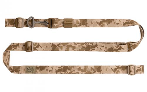 Edgar Sherman Design ESD Sling, 2-Point Combat Sling, 1 Webbing, Polymer Hardware, Matte Finish, AOR1 Desert Digital ESD-SL-AOR1